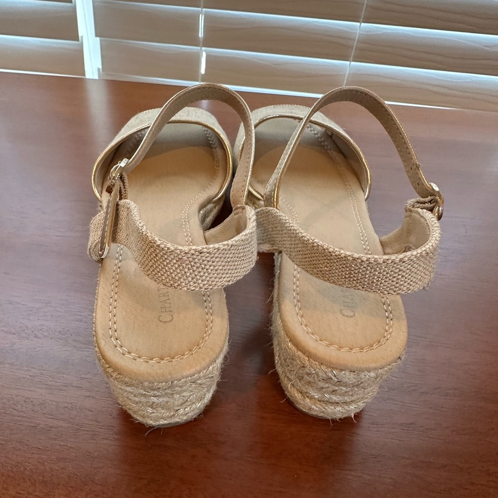 Charter Club Tan Espadrille Sandals - Picture 4 of 5
